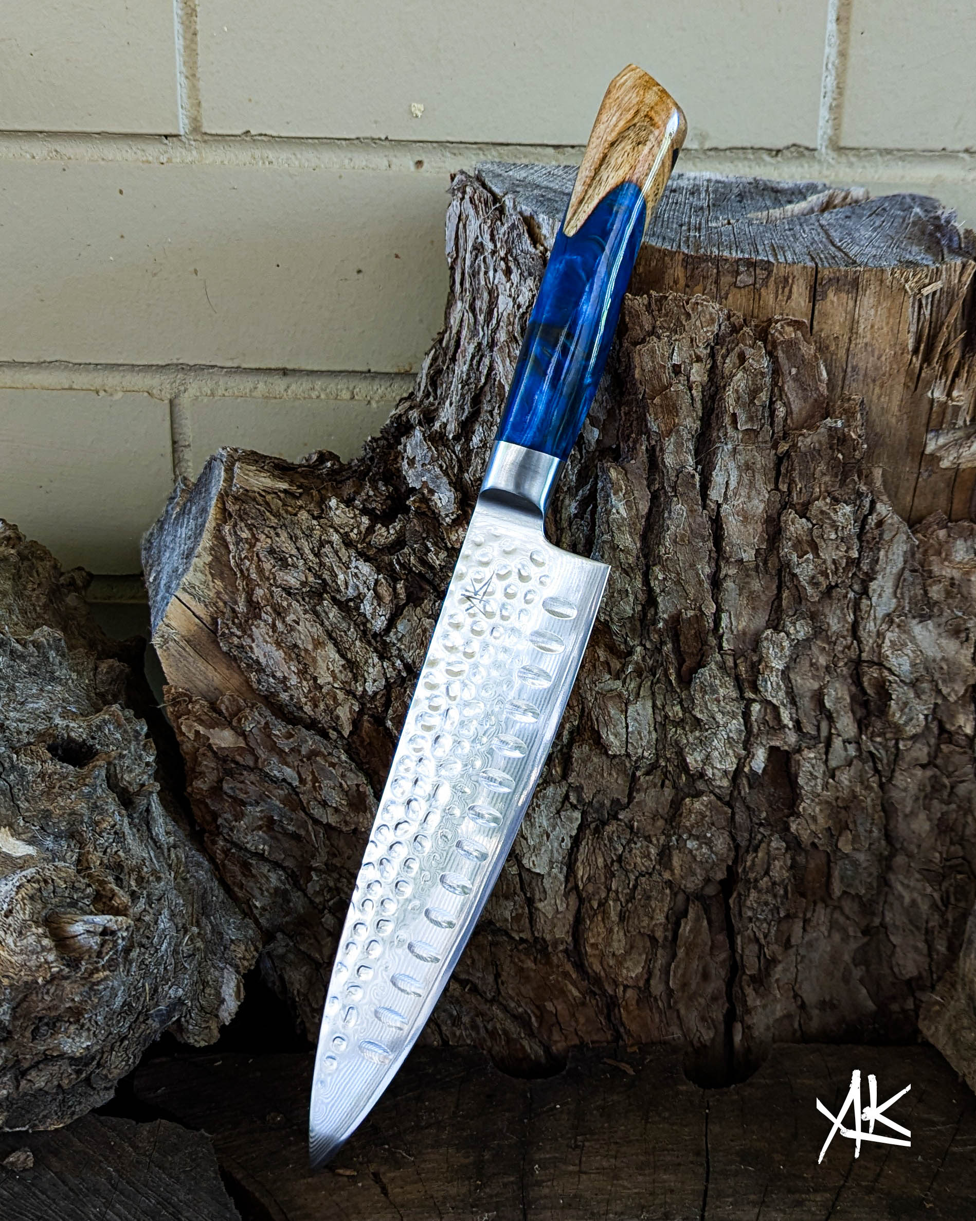 Chef's Knife Hickory w/ Multi Colour Epoxy 200mm (8")