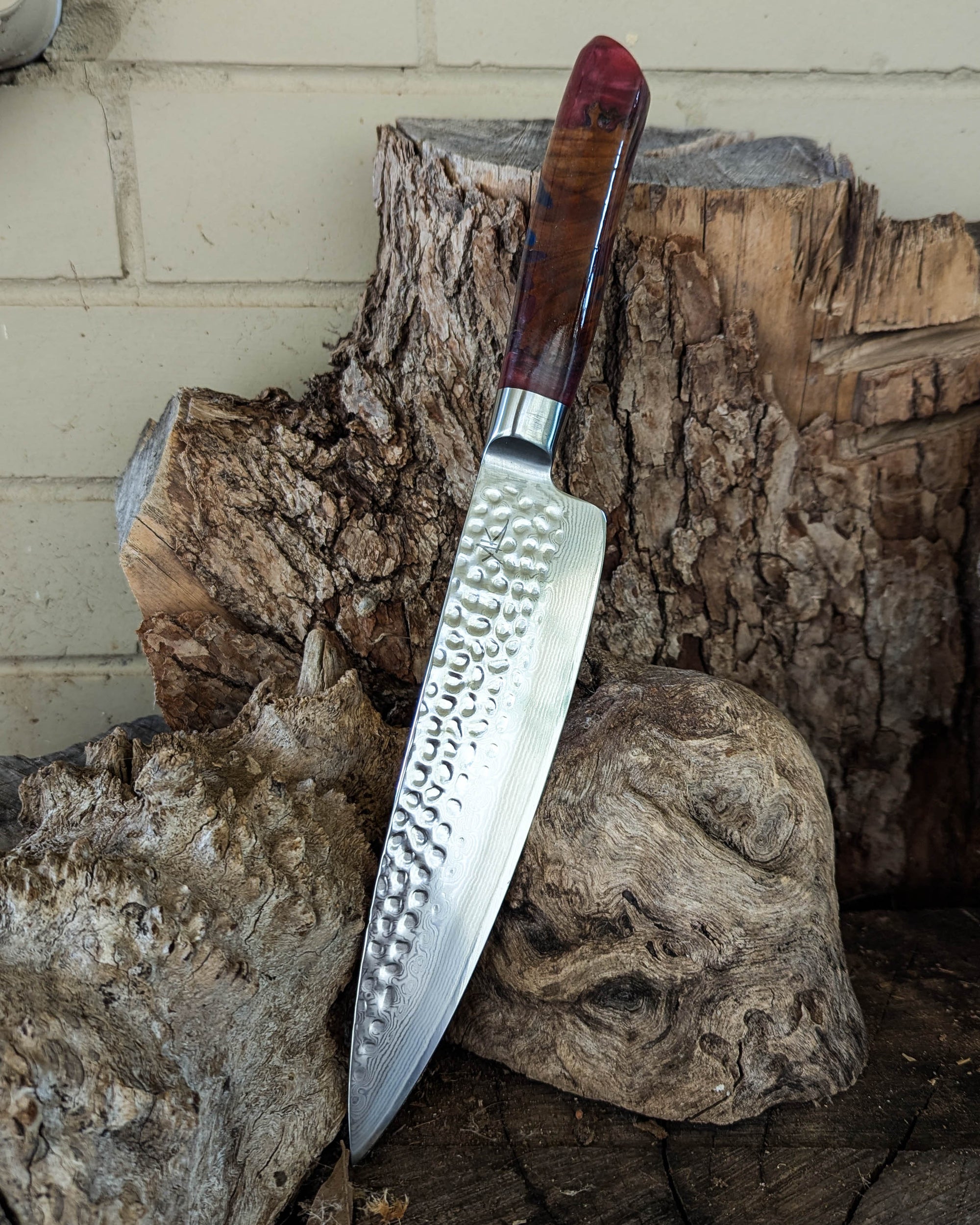 Chef's Knife Termite Almond w/ Multi Colour Epoxy 200mm (8")
