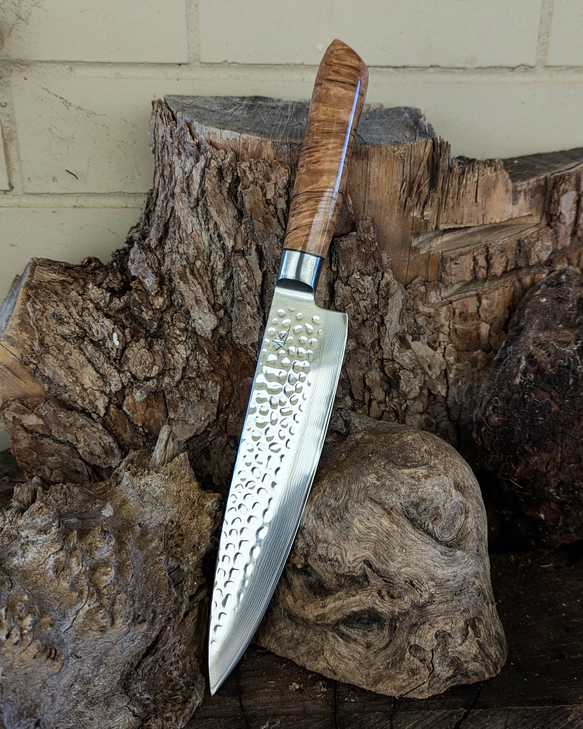 Chef's Knife Brown Mallee Burl 200mm (8")