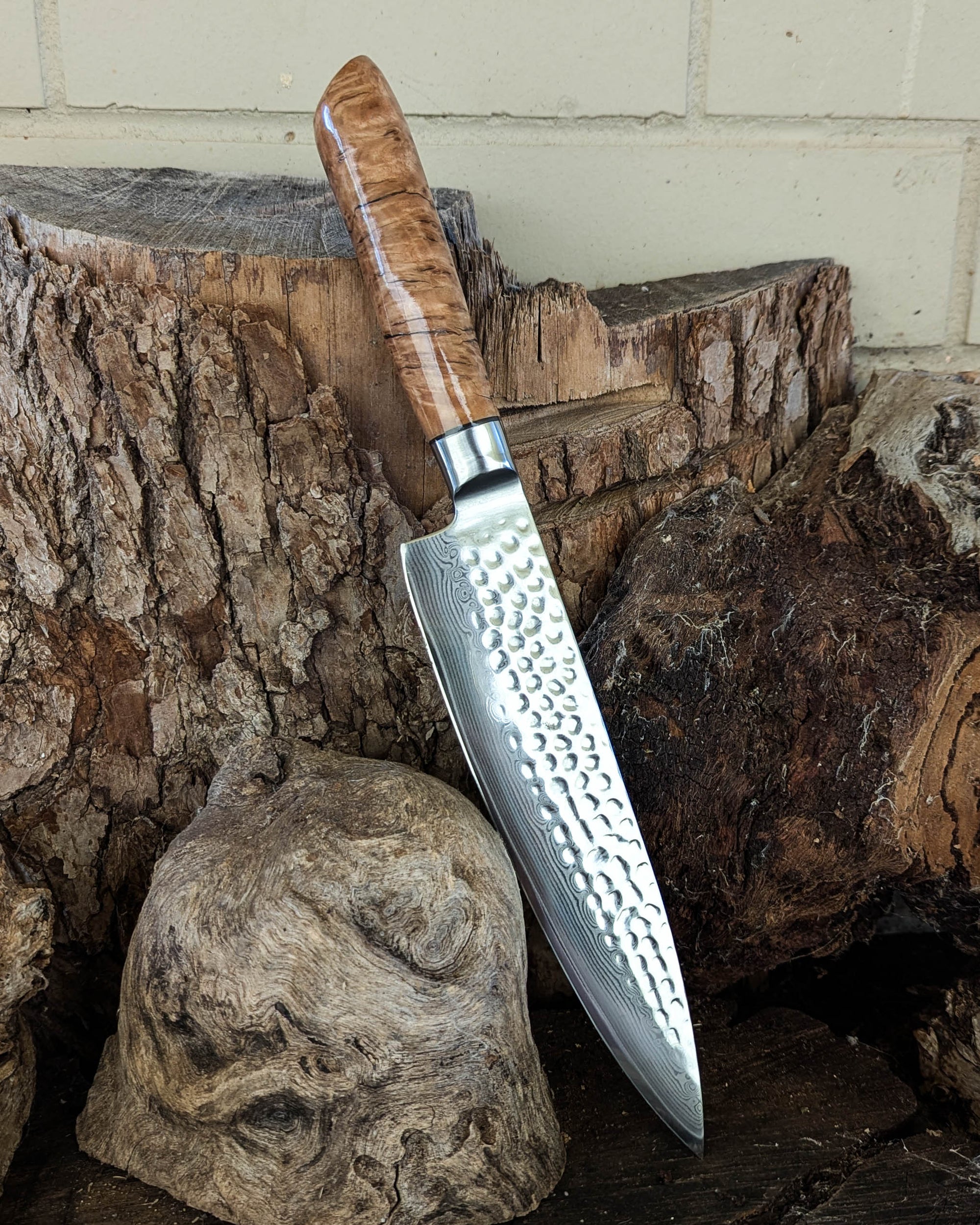 Chef's Knife Brown Mallee Burl 200mm (8")